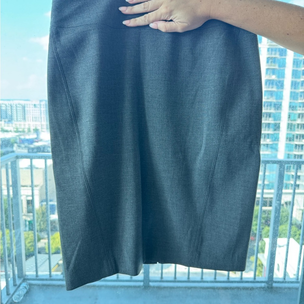 LOFT Charcoal Pencil Skirt
